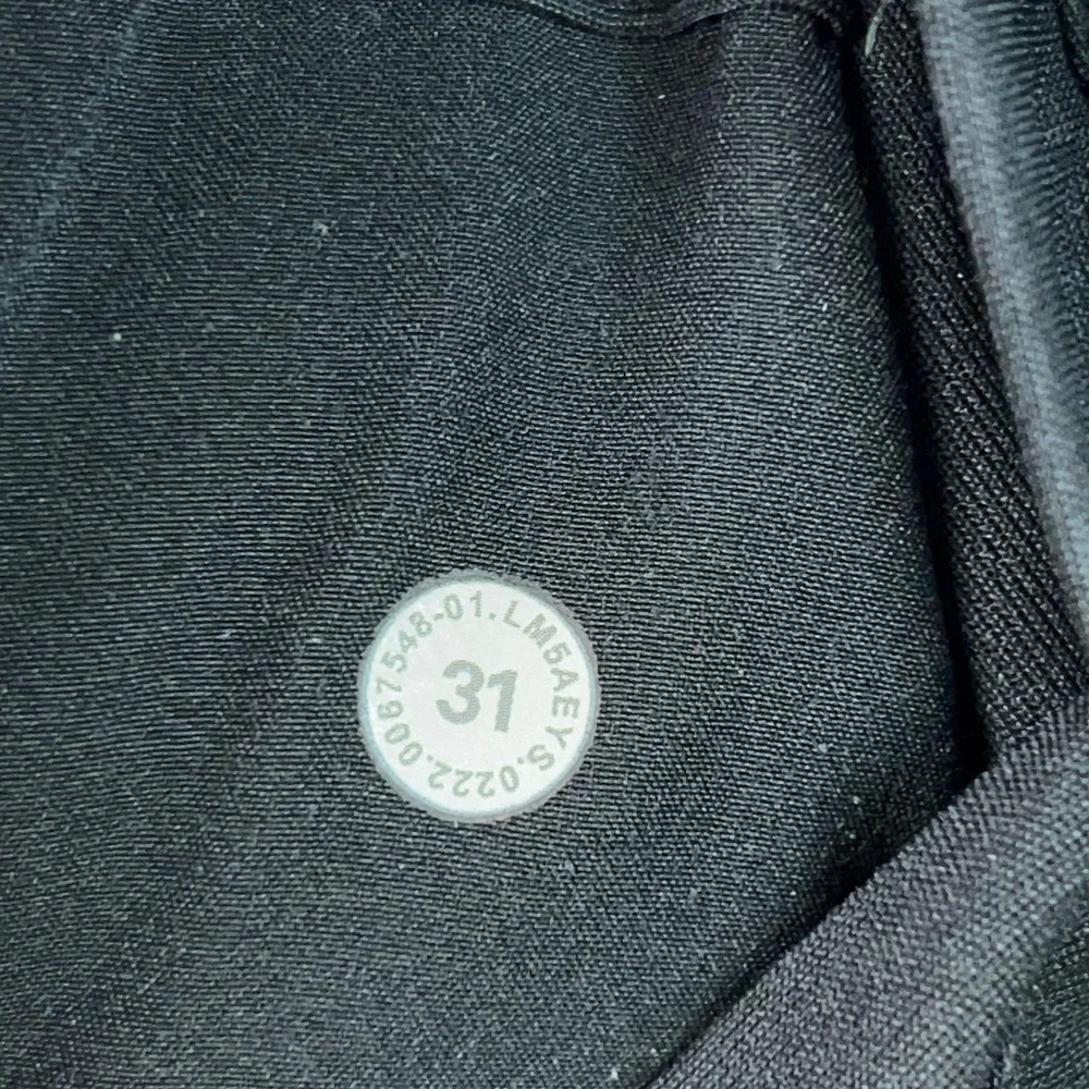 Lululemon‎ Pants Mens 31x32 Black Chino Commission Classic Golf Comfort Work